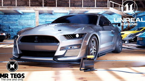 Mustang GT500 Car for UE5