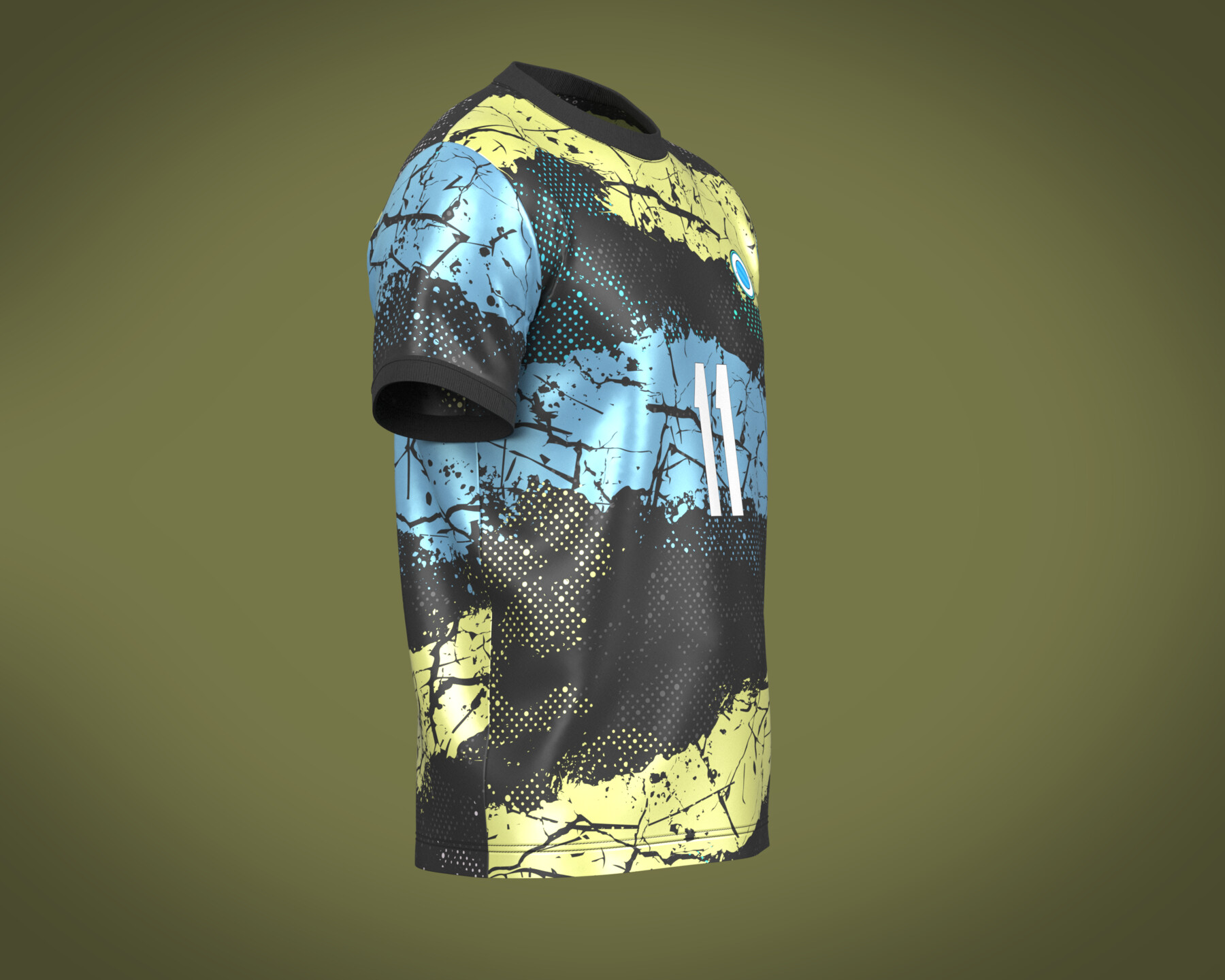 ArtStation - Soccer Football Black Jersey Player-11 | Resources