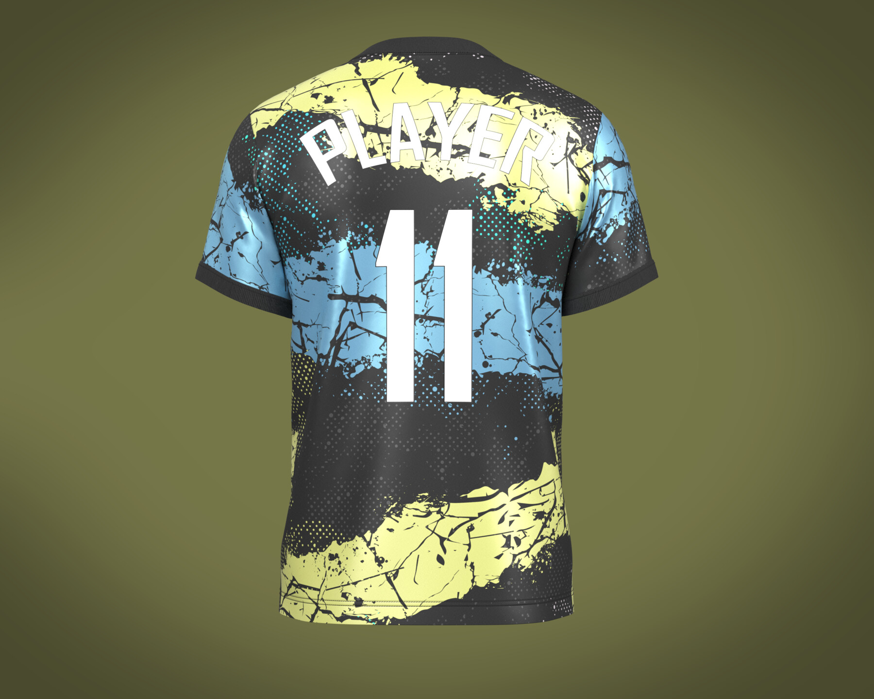 ArtStation - Soccer Football Black Jersey Player-11 | Resources