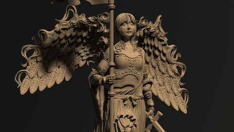 3D Game Assets 3D Printed Models Angel Figures