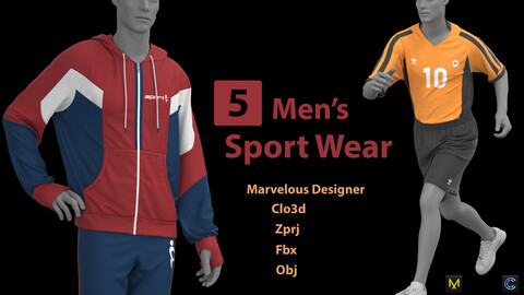 5 Men's SportWear+ Zprj +Obj + Fbx