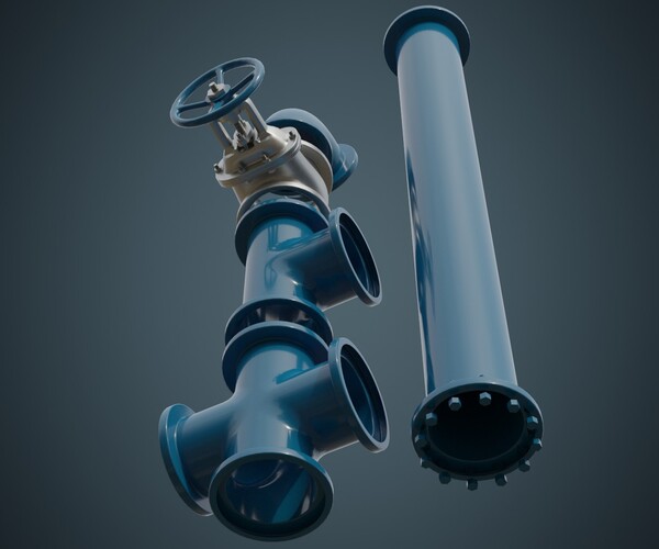 Artstation - Industrial Pipes 5a 