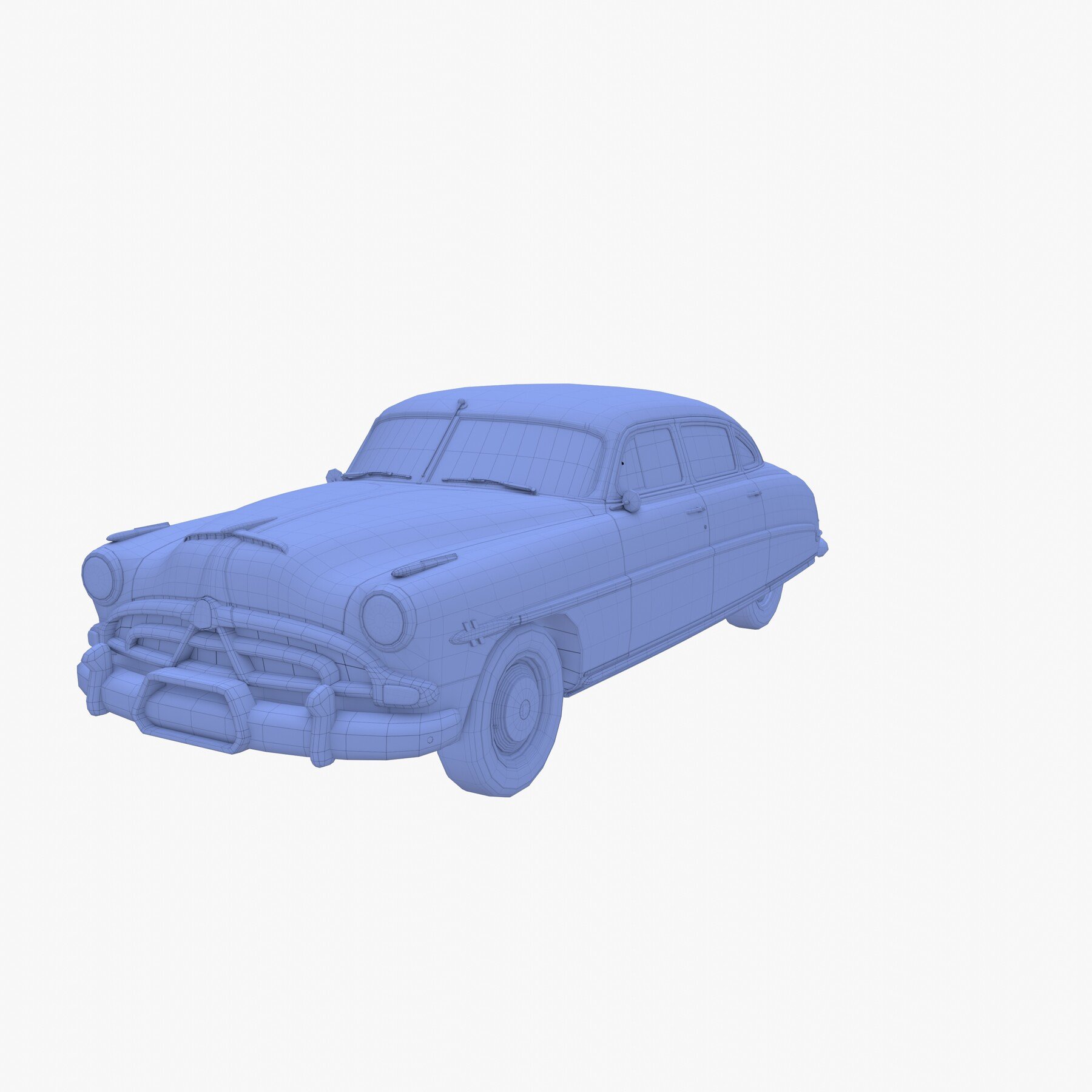 ArtStation - Generic 50s sedan | Game Assets