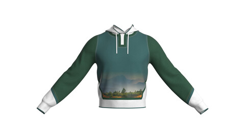 Hoodie for men (MD/ Clo3d zprj project + fbx +obj)