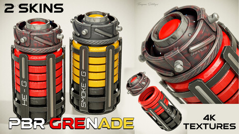 Sci-fi Grenades V8 PBR