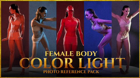 A Color Light- Female Body- Photo Reference Pack- 879 JPEGs