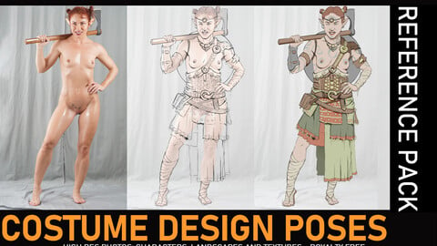 Costume design Poses -  Fantasy  550+ Reference Pictures