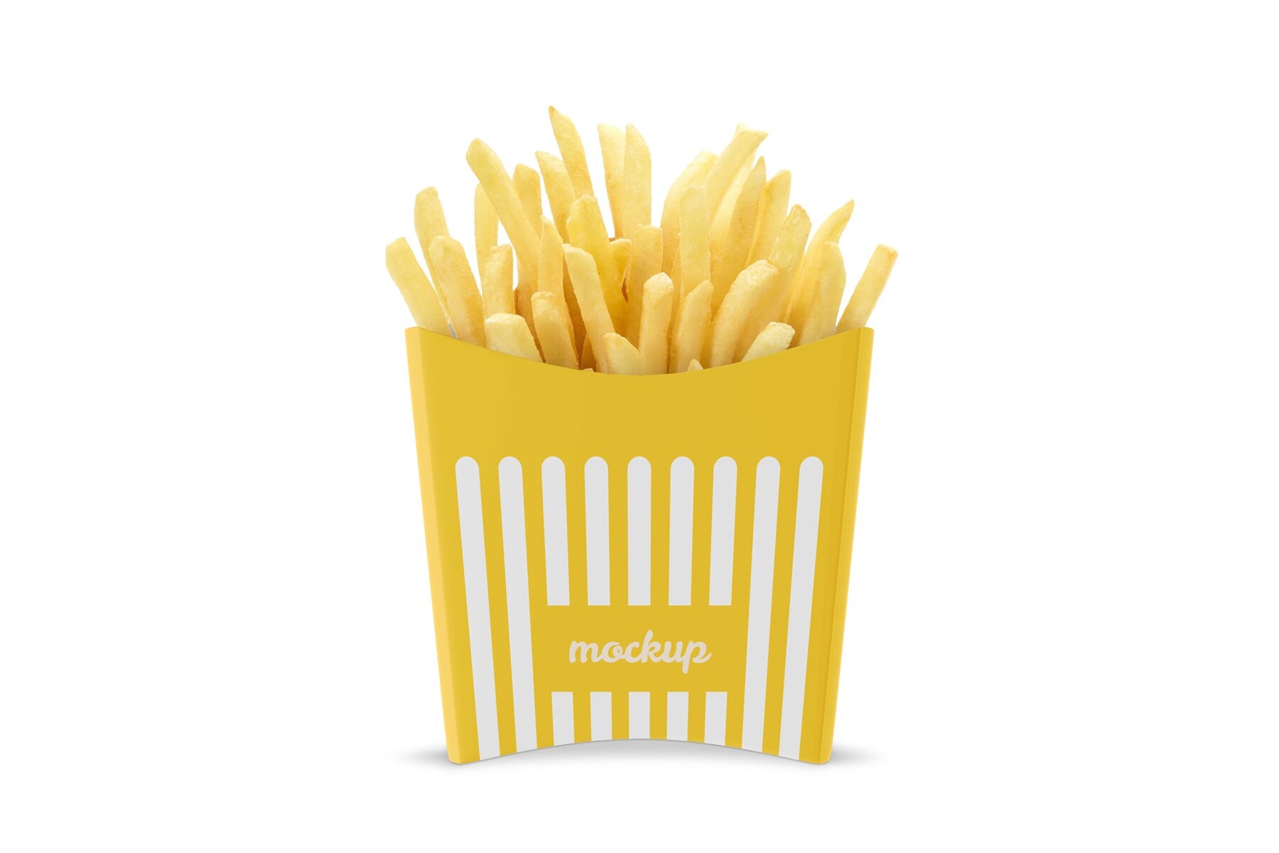 Free French Fries Packaging Mockup PSD - Good Mockups