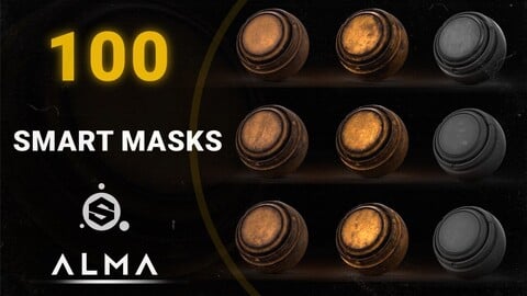 100 High-Detail Smart Masks For Substance Painter - All Types Of Details