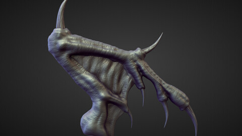 WING6 high poly sculpt