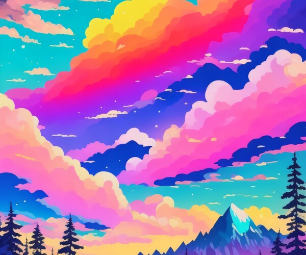 ArtStation - colorful sky | Artworks