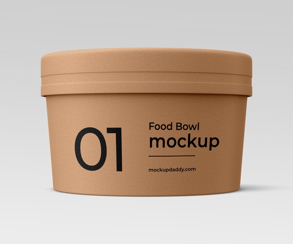 Artstation - Craft Food Bowl Mockup (size 1) 