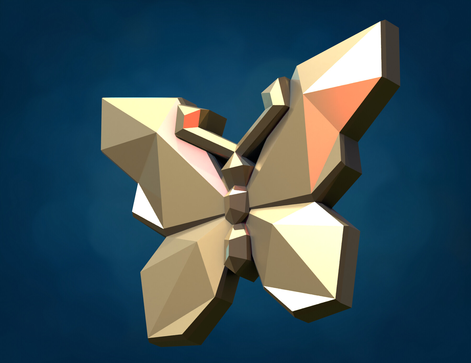 ArtStation - Butterfly Low Poly | Resources