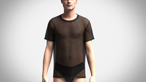 Tshirt with Mesh Fabric