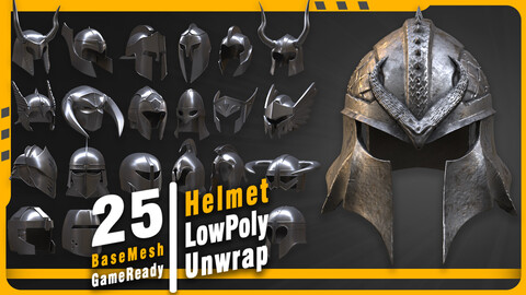 25 Helmet Base Mesh vol 1