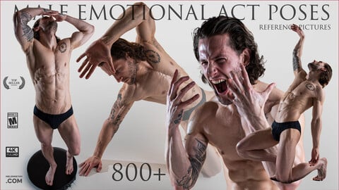 Male Emotional Act poses 800+ [Daily reference pictures]
