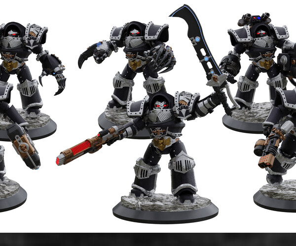 ArtStation - Shadow Walkers - Custom Terminator Proxies. (Printable and ...