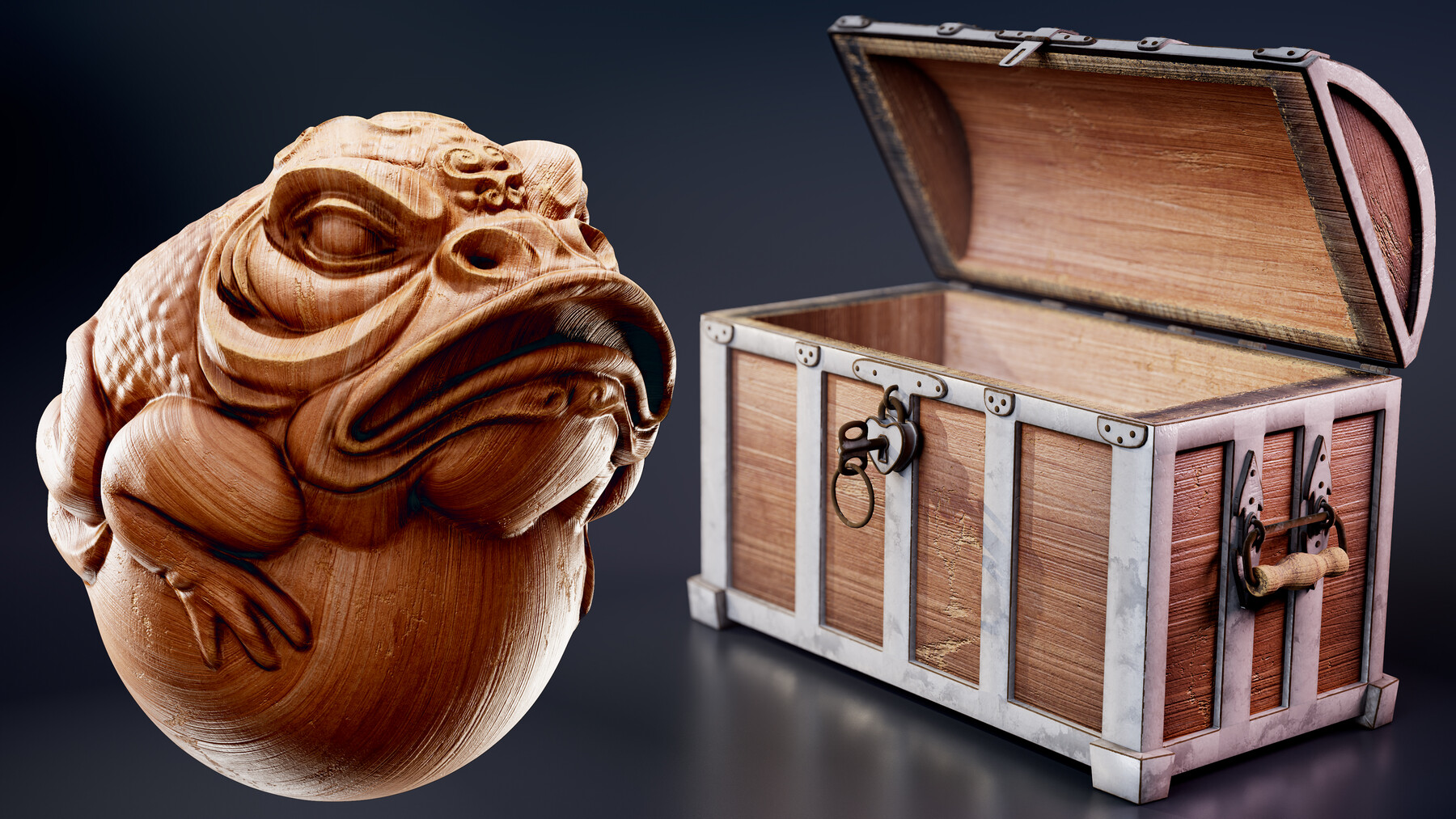 ArtStation - 40 Stylized Wood-Metal Smart Material+ 4K PBR Textures ...
