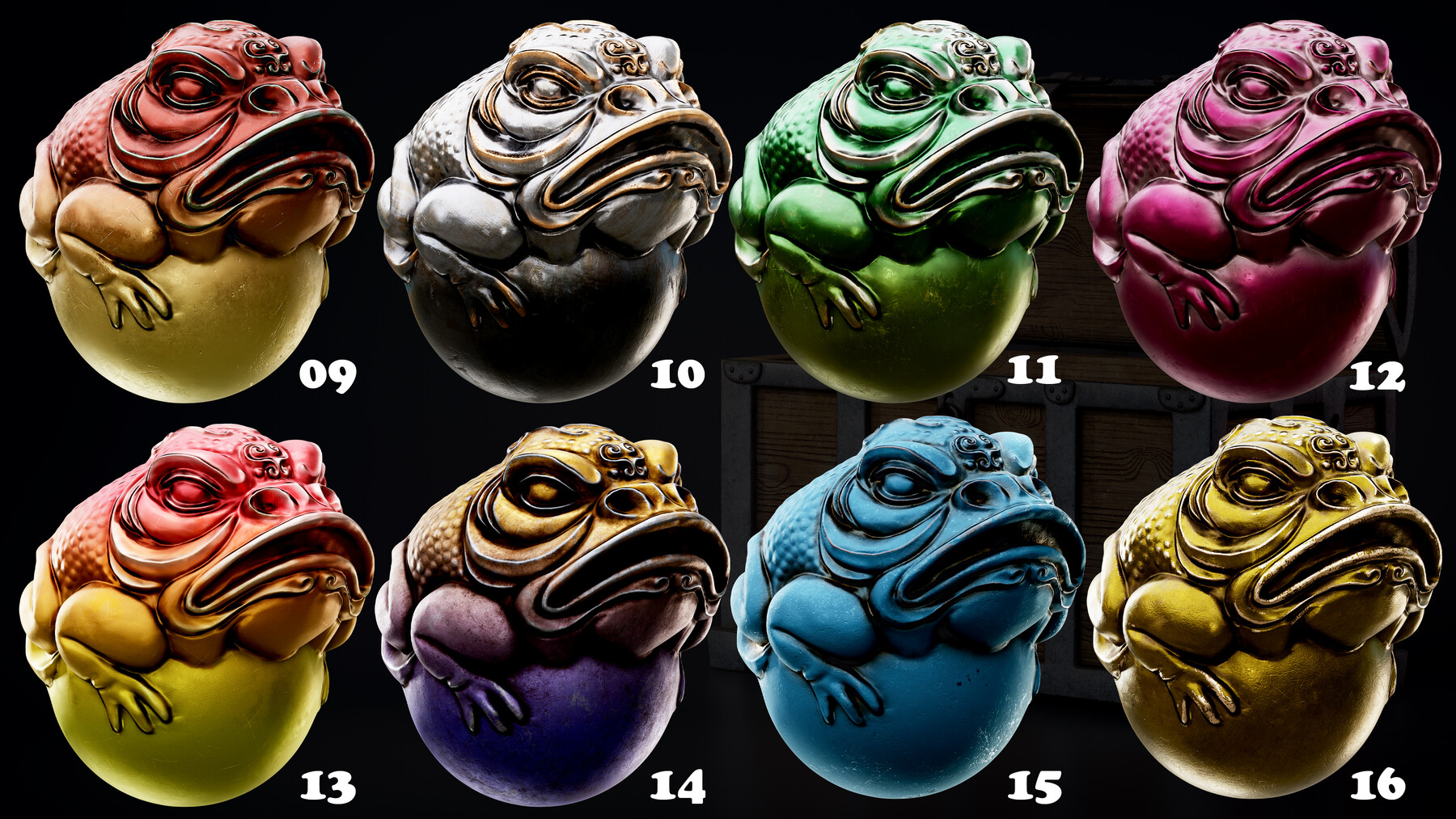 ArtStation - 40 Stylized Wood-Metal Smart Material+ 4K PBR Textures ...