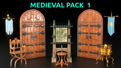 Medieval Collection pack one 3D Model