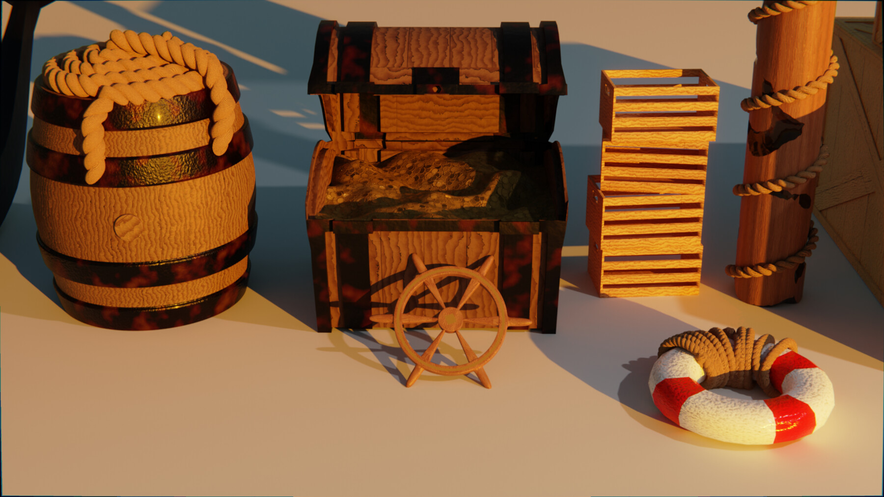 ArtStation - Nautical Asset Props Pack | Resources