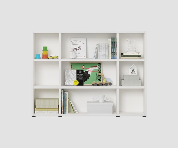 ArtStation Sam bookshelf 3tier 160cm construction Resources