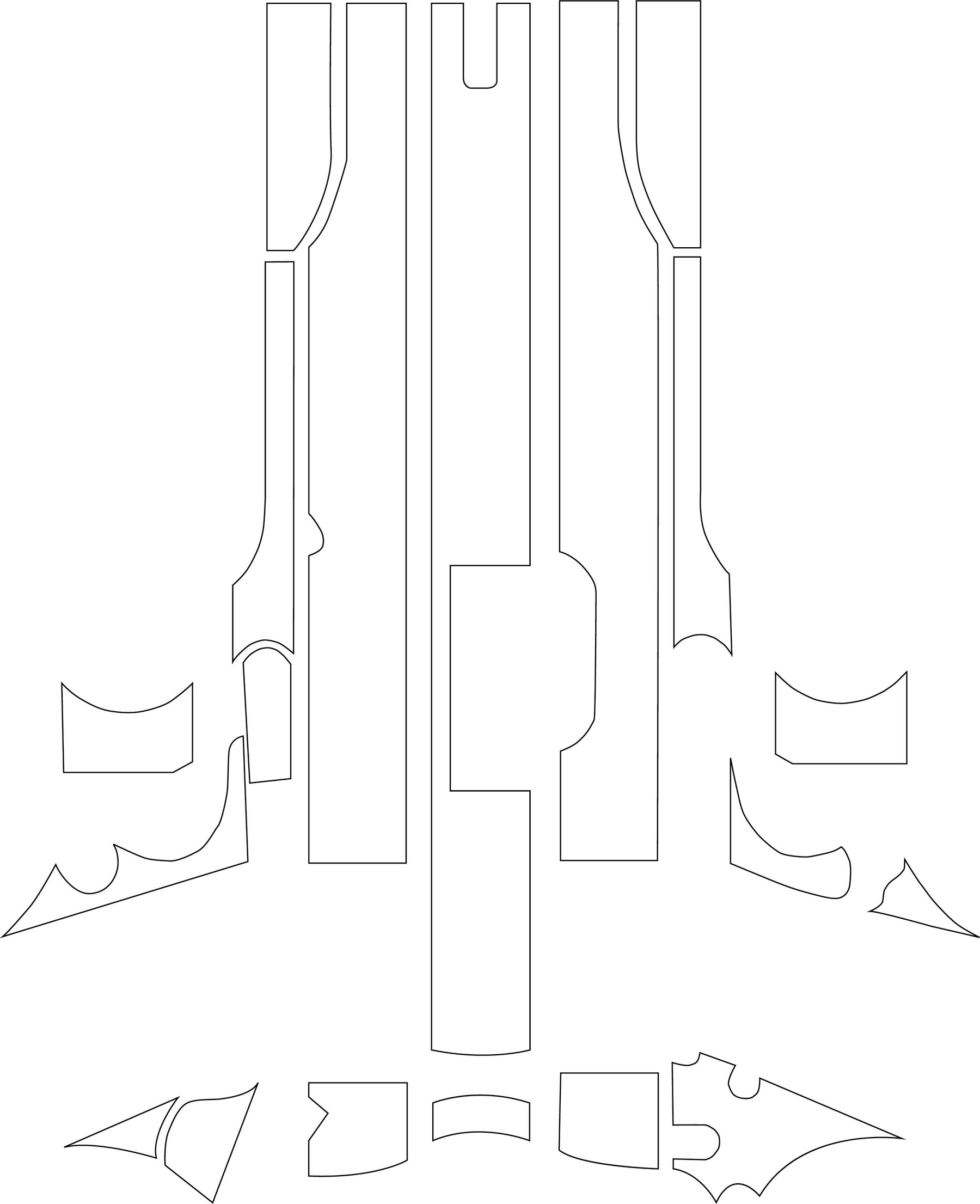 ArtStation - Colt 1911 for laser files Ai 8, Svg Dxf Png laser cut ...