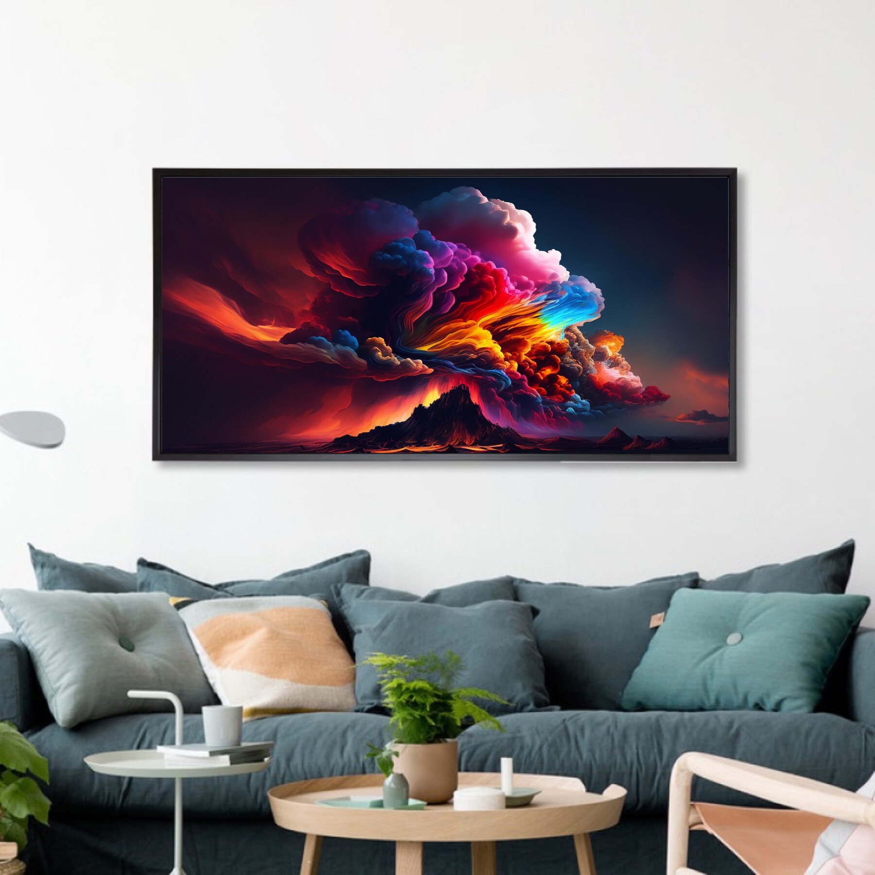 ArtStation - Wall Art Color Sky, Home Decor Art, Sky Abstract Art ...