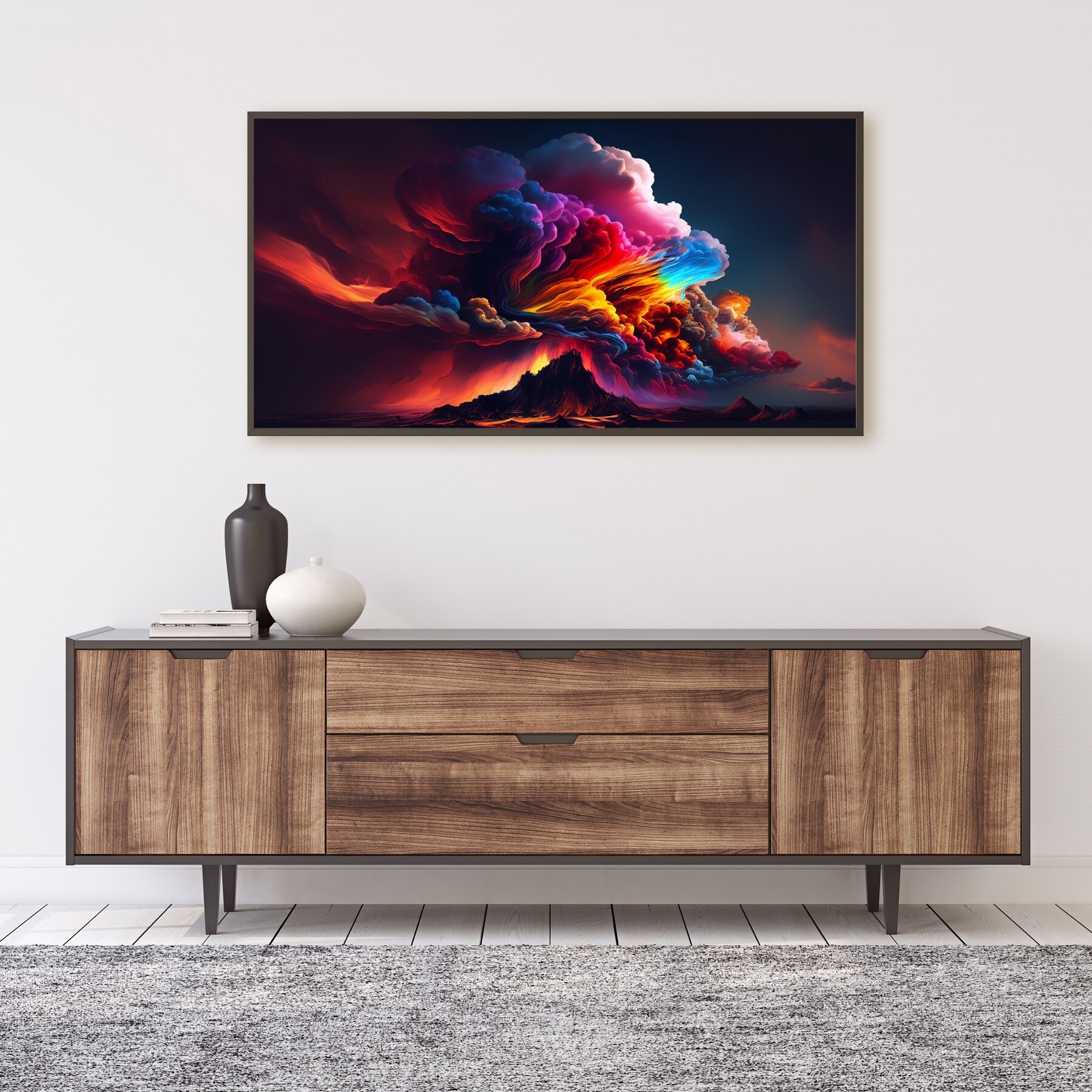 ArtStation - Wall Art Color Sky, Home Decor Art, Sky Abstract Art ...