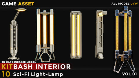 10 SCI-FI LIGHT HARDSURFACE (LAMP) VOL 01