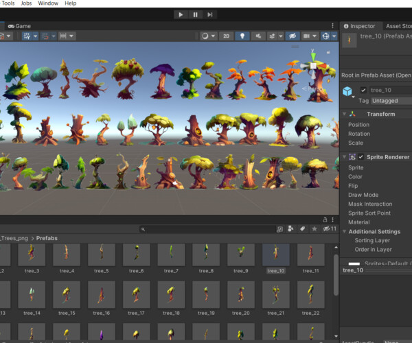 ArtStation - Stylized Tree pack | Game Assets