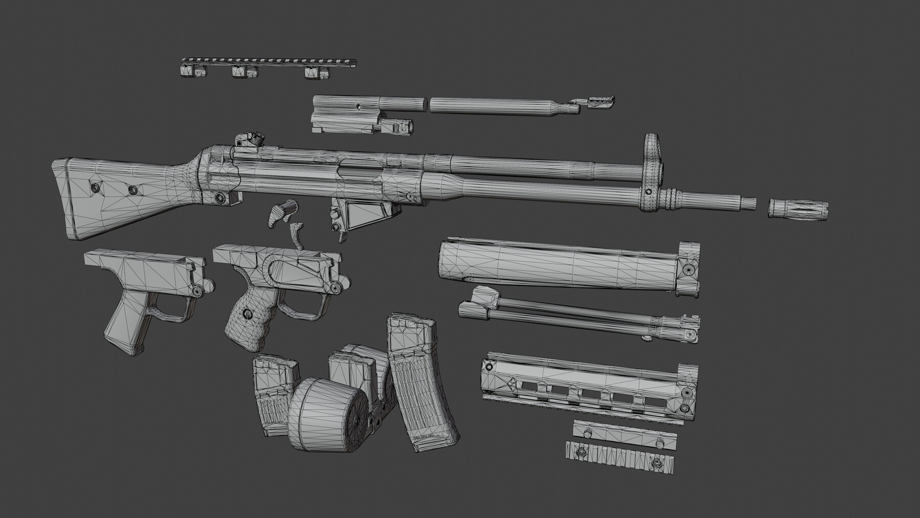 ArtStation - HK33 Assault Rifle | Game Assets