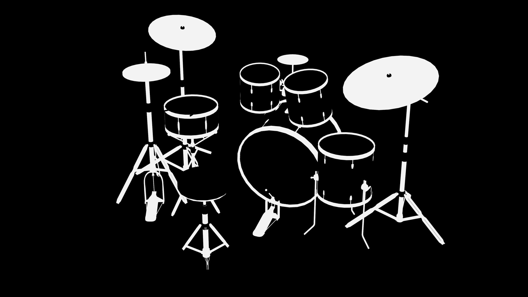 Modular Drums & Cymbals / Drum Kit Set in Props - UE Marketplace