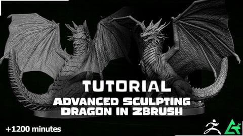 Advanced Dragon Sculpting Course - In-Depth Tutorial  ( More than 20 Hours )