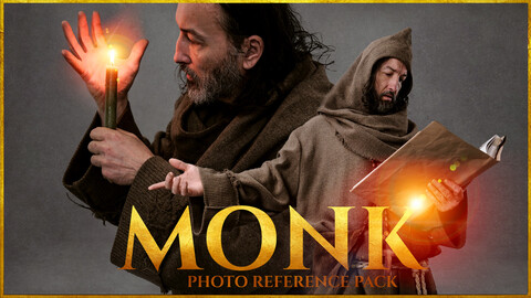 A Monk-Photo Reference Pack For Artists 642 JPEGs