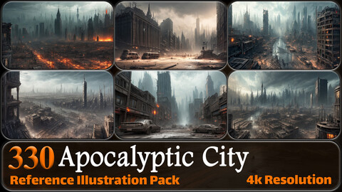 330 Apocalyptic City Reference Pack | 4K | v.1