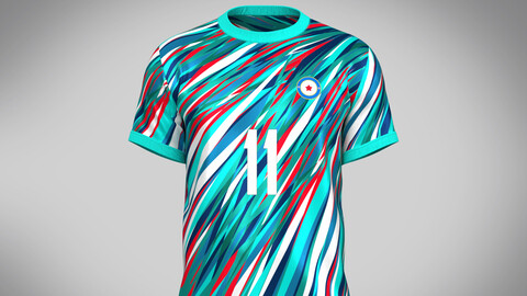 Soccer Football Multi color Jersey Player-11