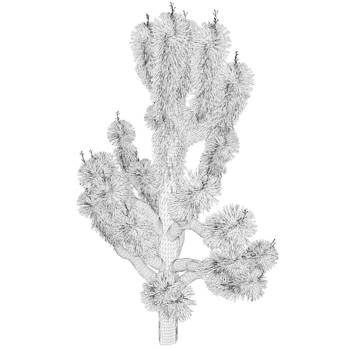 ArtStation - Joshua Tree #01 - High Poly Tree (3D Model) | Game Assets