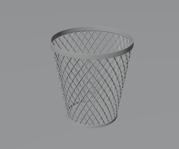 ArtStation Trash Can ( Ready For Game ) Game Assets