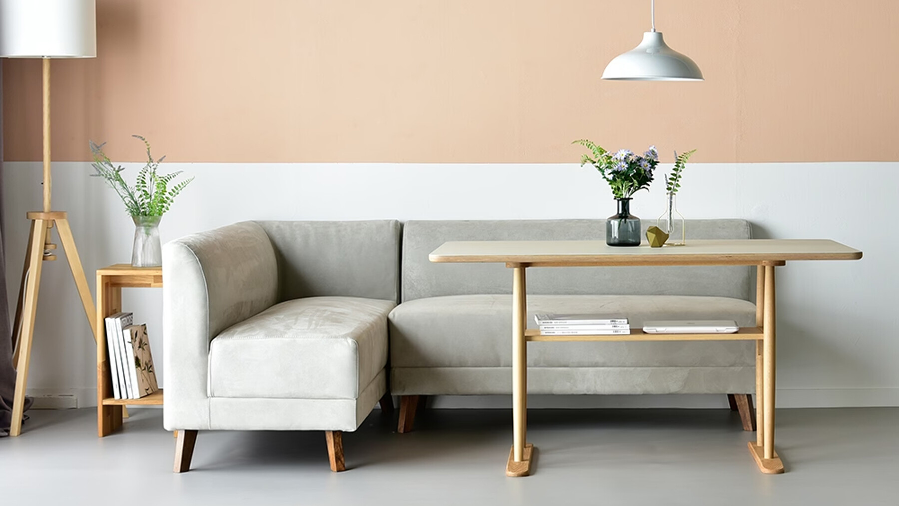 ArtStation Bundmore Linoleum Living Dining 4person Corner Table Sofa