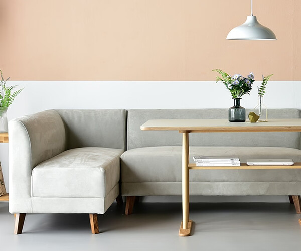 ArtStation Bundmore Linoleum Living Dining 4person Corner Table Sofa