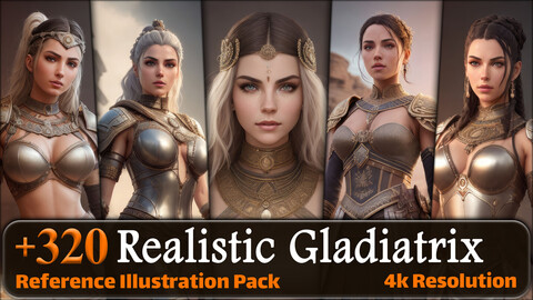 320 Realistic Gladiatrix Reference Pack | 4K | v.1