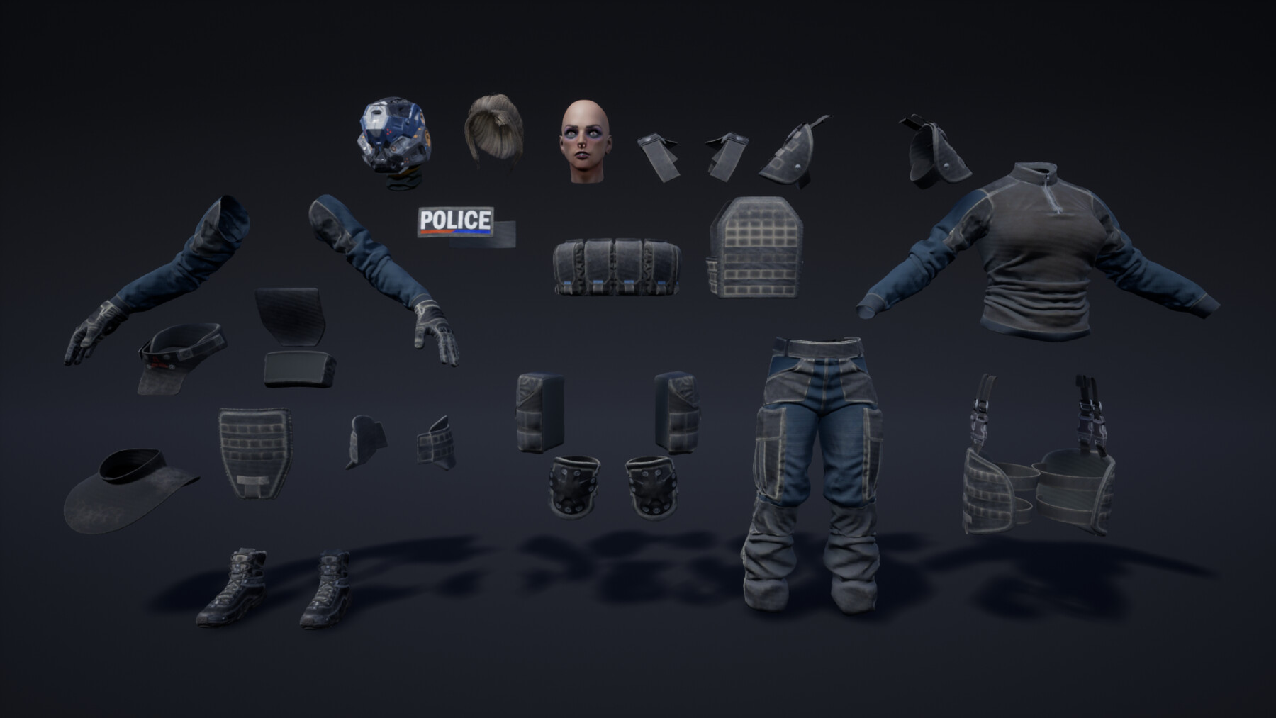 ArtStation - Soldier Female 05 (COBRA) | Game Assets