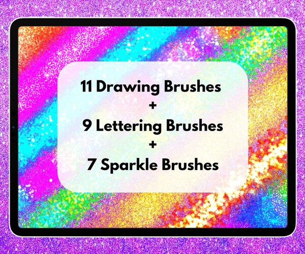 ArtStation Glitter & Shimmer procreate brush set, Procreate Glitter