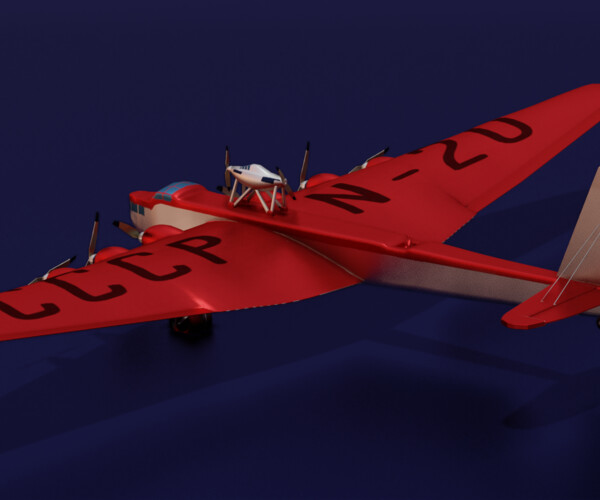 ArtStation Tupolev ANT20 3d model Game Assets