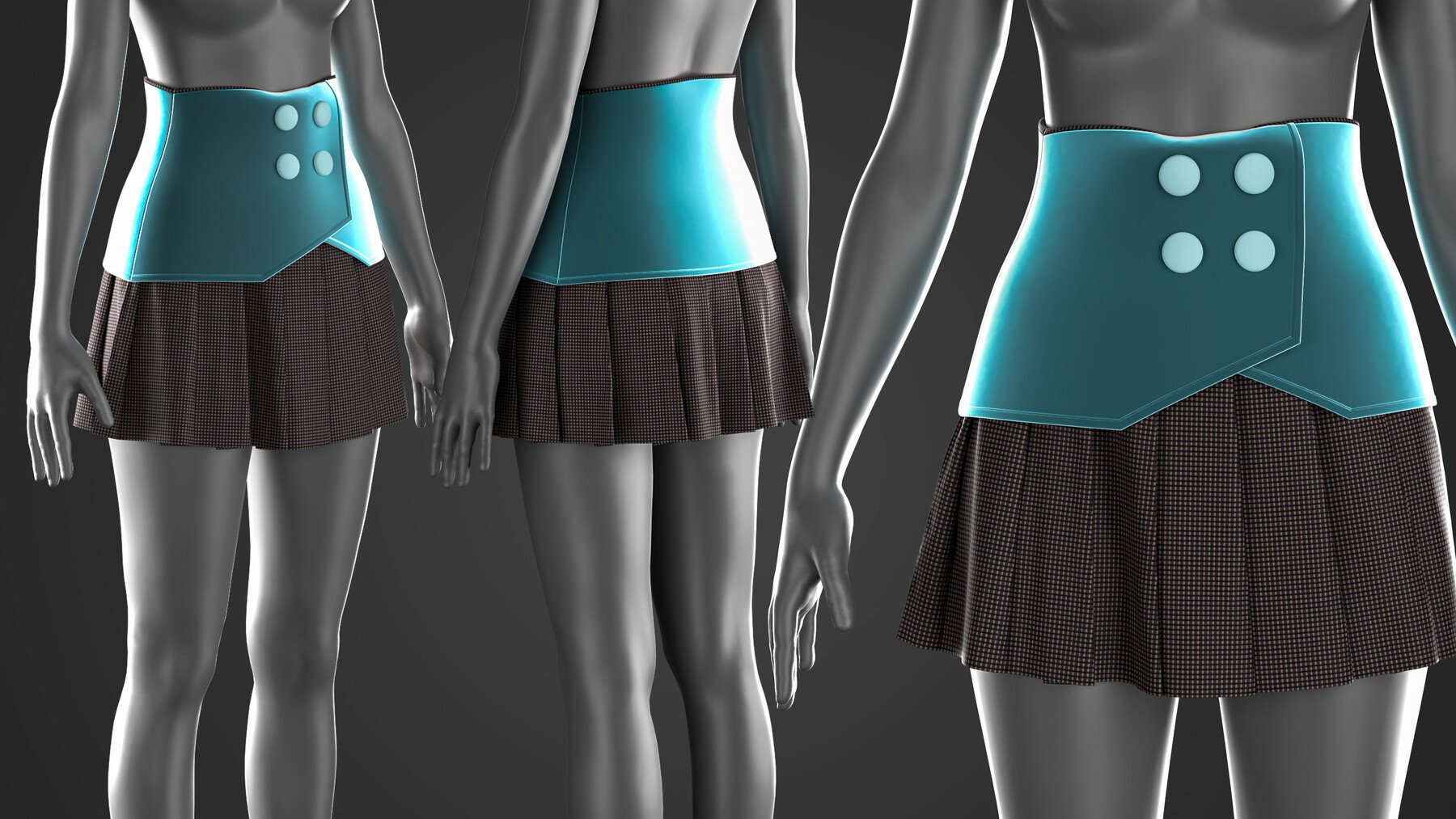 5 Short Skirt + Clo3D/Marvelous + Video Tutorial + ZPRJ + OBJ Vol.02