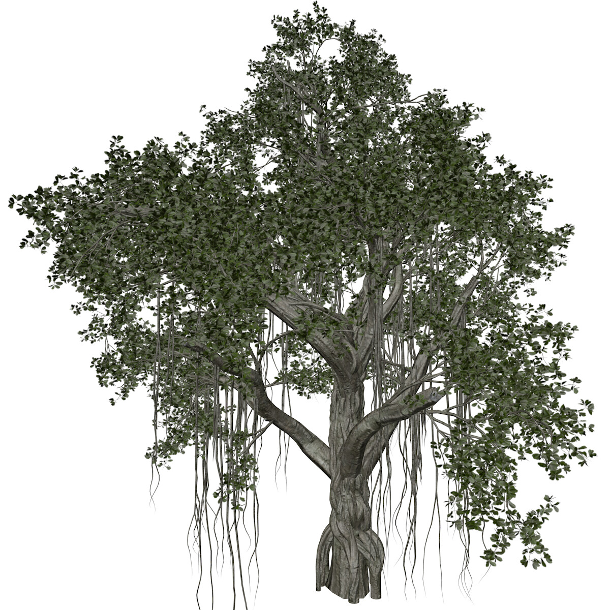 ArtStation - Chinese Banyan Tree #10 - High Poly Tree (3D Model) | Game ...