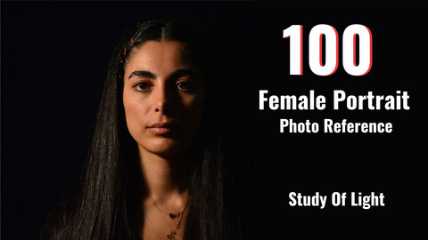 100 - Female Portrait Lighting Reference for Artists