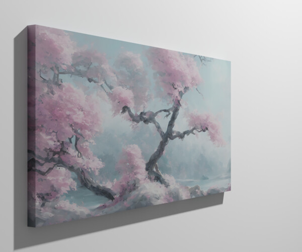 ArtStation - Cherry Trees next to a River Painting | Game Assets