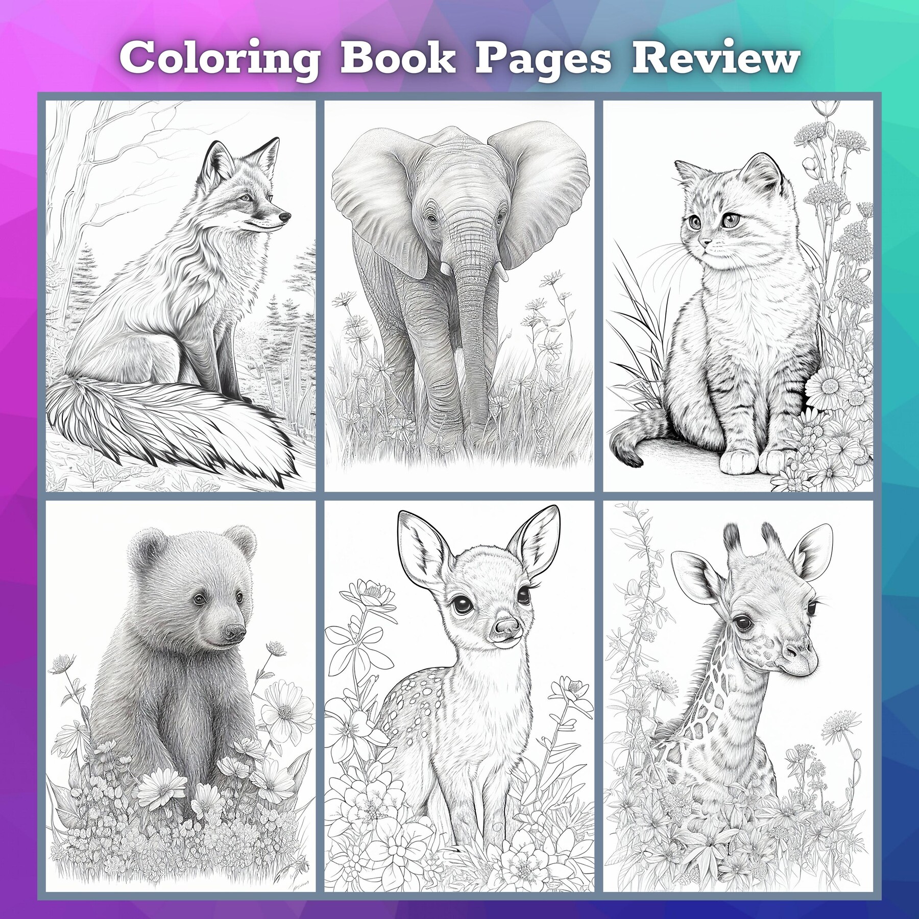 Kids Coloring Books Animal Coloring Book: For Kids Aged 3-7. 40 Pages Size  8.5 x 11 (Paperback)